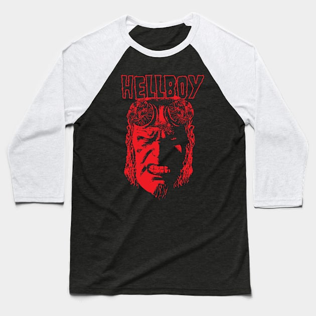 Hellboy Baseball T-Shirt by Daletheskater